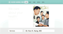 Desktop Screenshot of hunkangmd.com