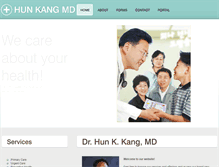 Tablet Screenshot of hunkangmd.com